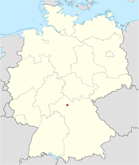 Map of Schonungen in Bavaria